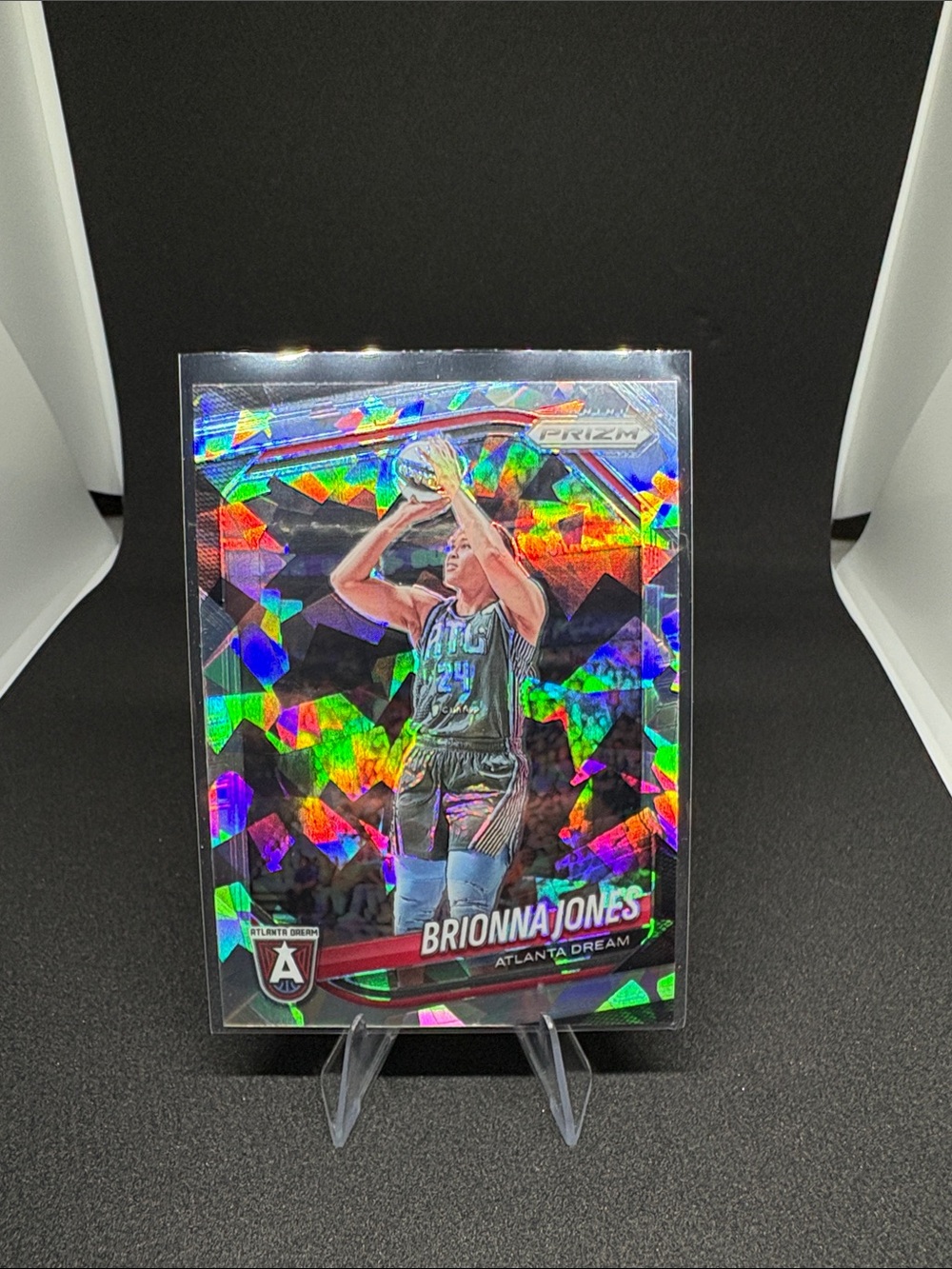 Panini Prizm Brionna Jones Holographic Rainbow Basketball Card